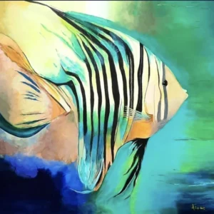 Angel, 36'’ X 36'’, Acrylic on canvas