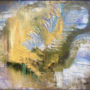 Sunshine Caught in the Feathers of my Wings, 30'’ X 36'’, Acrylic on canvas