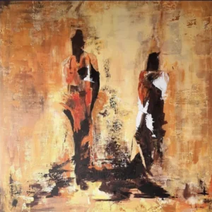 Venn Clan1, 36'’ X 36'’, Acrylic on canvas