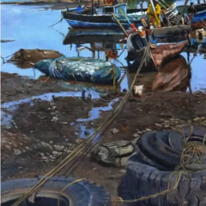 Propitious - Oil on Canvas By Vivek Vadkar