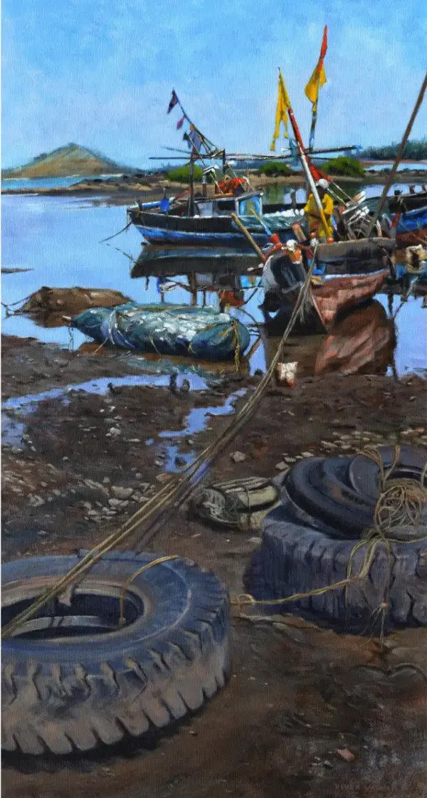 Propitious - Oil on Canvas By Vivek Vadkar