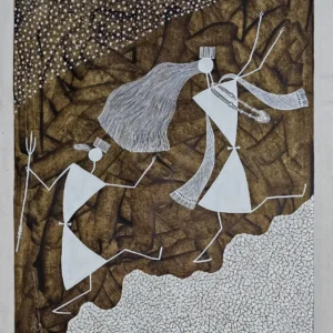 Warli painting 1 By Anil Vangad