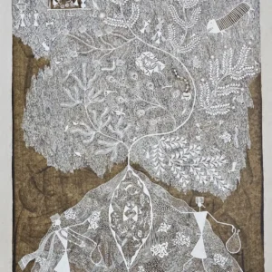 Warli painting 3 By Anil Vangad